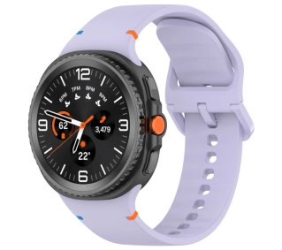 Bizon Strap Watch Silicone G do Samsung Galaxy Watch 8 40 mm / 44 mm / Samsung Galaxy Watch 8 Classic 46 mm fioletowy