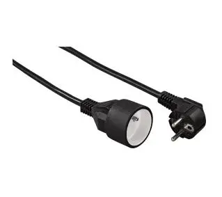 Hama 44121934 1 gniazdo 2m Czarny