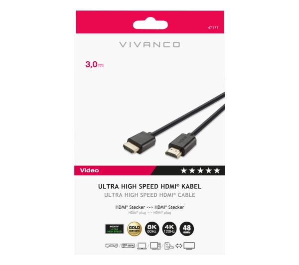 Vivanco 47177 Ultra High Speed HDMI 3m