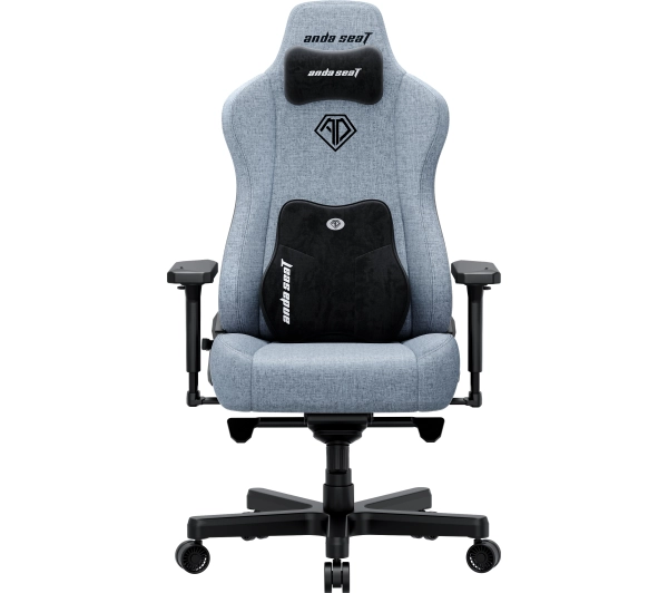 Anda Seat Kaiser 3E XL Gamingowy do 150kg Tkanina Szaro-niebieski