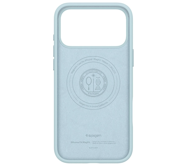 Spigen Silicone Fit MAG MagSafe do iPhone 17 Pro Max Niebieski