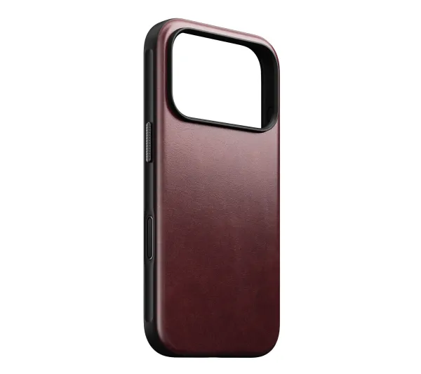 Etui NOMAD Modern Leather Horween do Apple iPhone 17 Pro Bordowy