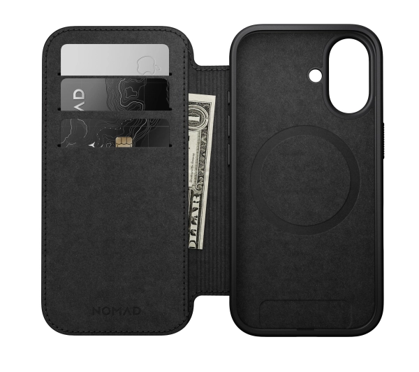 Nomad Modern Leather Folio do iPhone 17 Brązowy