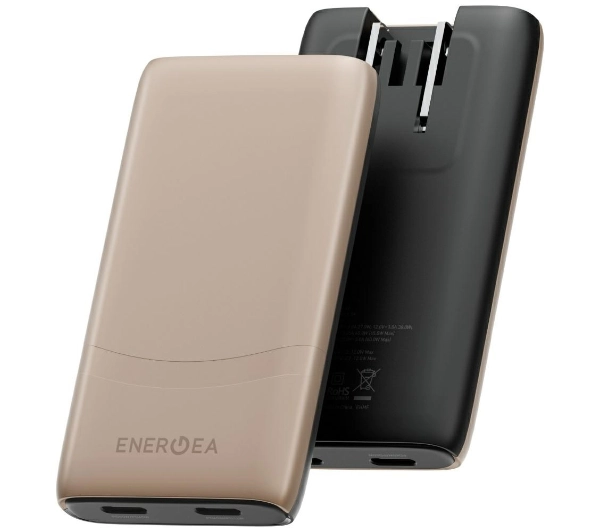 Ładowarka sieciowa Energea TravelWorld Edge 65W 2xUSB-C PD/PPS/QC3.0 (US/UK/EU) złota