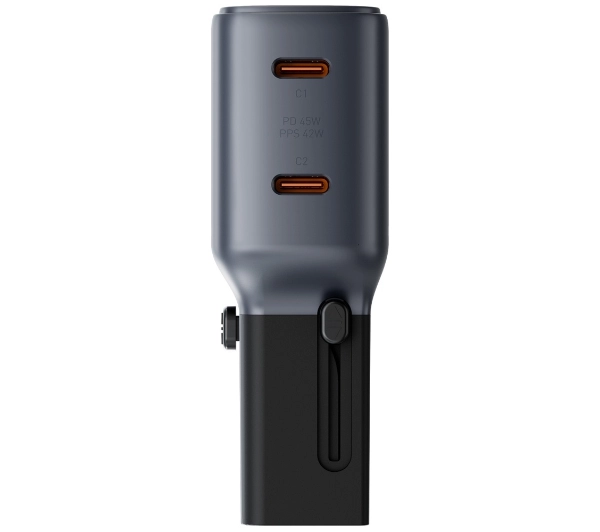 Energea TravelGo Adapter 2x USB-C 45W Grafitowy