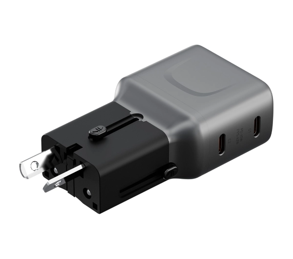Energea TravelGo Adapter 2x USB-C 45W Grafitowy