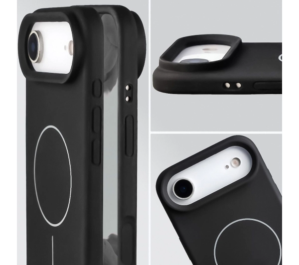 Bizon Silikonowe Soft  z MagSafe do Apple iPhone Air Czarny