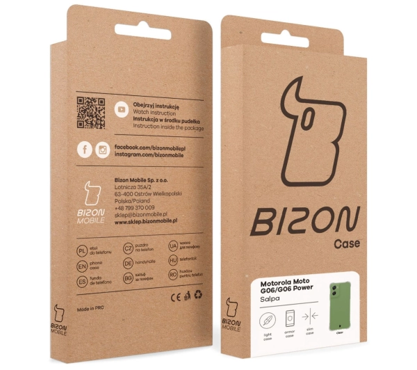 Bizon Elastyczne Salpa do Motorola Moto G06/G06 Power Przezroczysty