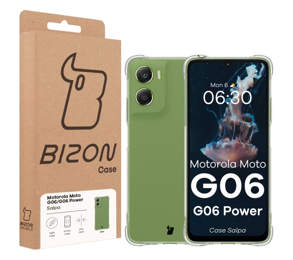 Bizon Elastyczne Salpa do Motorola Moto G06/G06 Power Przezroczysty