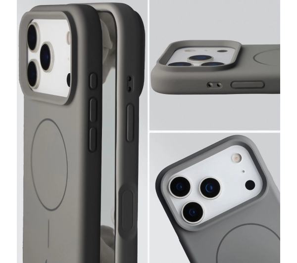Bizon Silikonowe Soft  z MagSafe do Apple iPhone 17 Pro Grafitowy