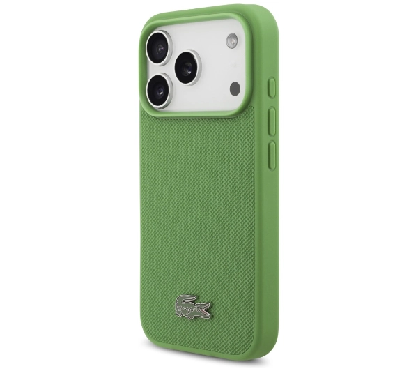Lacoste Petit Pique Lacquer Logo MagSafe do iPhone 17 Pro Estragon