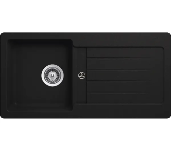 Zlewozmywaki kuchenne - Schock Typos D100 S Granitowy Onyx