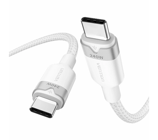 Vention USB-C do USB-C 2.0 PD 3.1 5A 240W 2m Biały