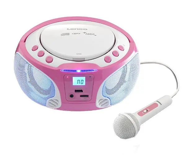 Radioodtwarzacz LENCO SCD-650 PK Różowy