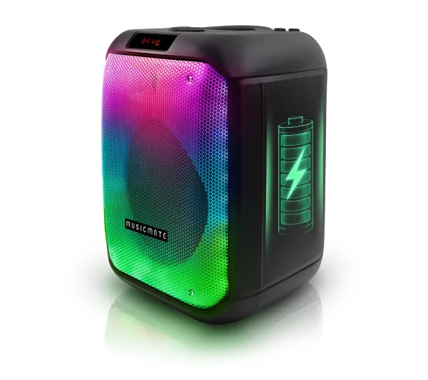 Musicmate MM-SC1000 PartyPowerX 400W Bluetooth Radio FM Czarny - Kup na Raty - RRSO 0%