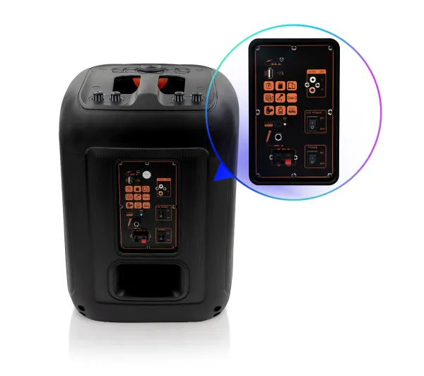 Musicmate MM-SC1000 PartyPowerX 400W Bluetooth Radio FM Czarny - Kup na Raty - RRSO 0%