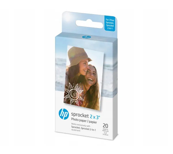 HP Premium ZINK Paper 2x3" 20 szt. Biały