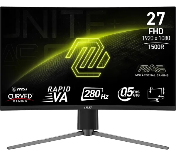 MSI MAG 276CPXF 27" Full HD Rapid VA 280Hz 0,5ms Zakrzywiony Gamingowy