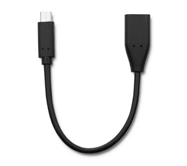 Qoltec 50485 USB 3.1 typ C - USB 3.0 typ A 0,2m Czarny