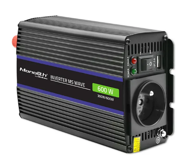 Qoltec Monolith 12/230V 300/600W Czarny