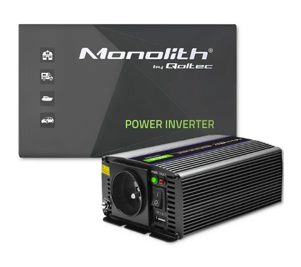 Qoltec Monolith 12/230V 300/600W Czarny