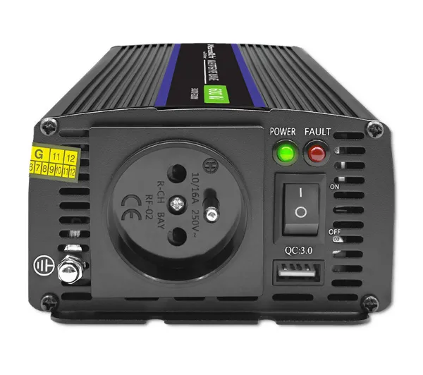 Qoltec Monolith 12/230V 300/600W Czarny