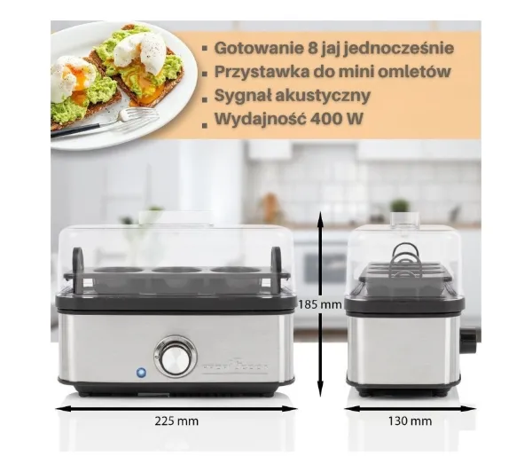 ProfiCook PC-EK 1275 400W 8 jaj