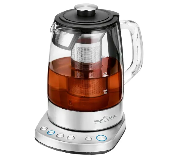 Czajniki elektryczne - ProfiCook PC-WKS 1167 G 1,5l 2200W Regulacja temperatury