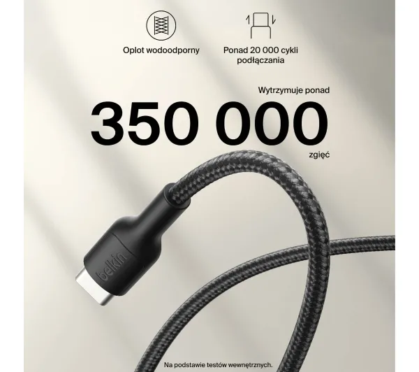 Belkin USB-C do USB-C 60W 2m Czarny
