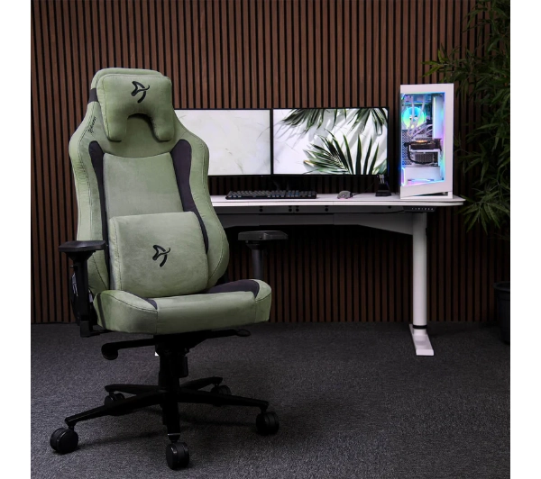 Arozzi Vernazza Supersoft Forest Green Gamingowy do 145kg Tkanina Zielony - Kup na Raty - RRSO 0%