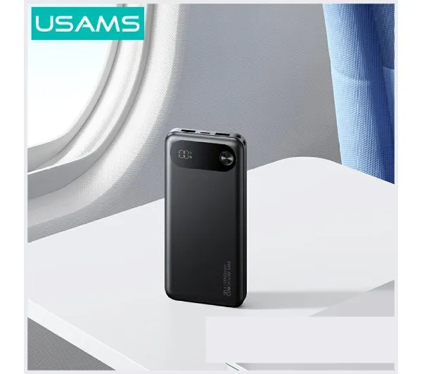 USAMS PB80 10000mAh 20W Czarny