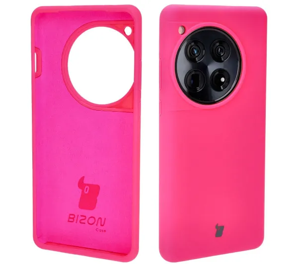 Bizon Bizon Soft Case do OnePlus 12 Neonowy-różowy