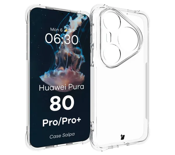 Bizon Salpa do Huawei Pura 80 Pro / Huawei Pura 80 Pro Plus Przezroczysty