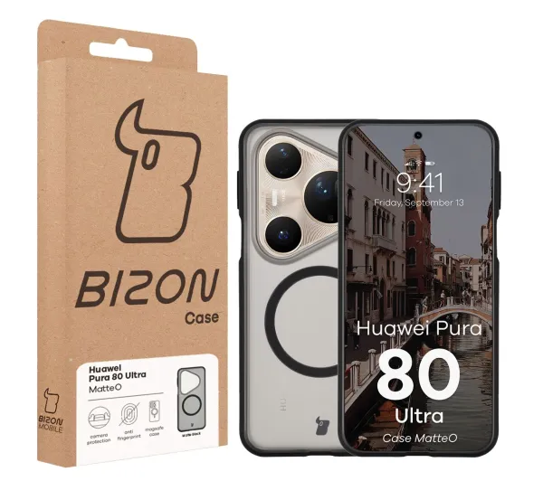 Bizon MatteO do Huawei Pura 80 Ultra Przydymione-czarny