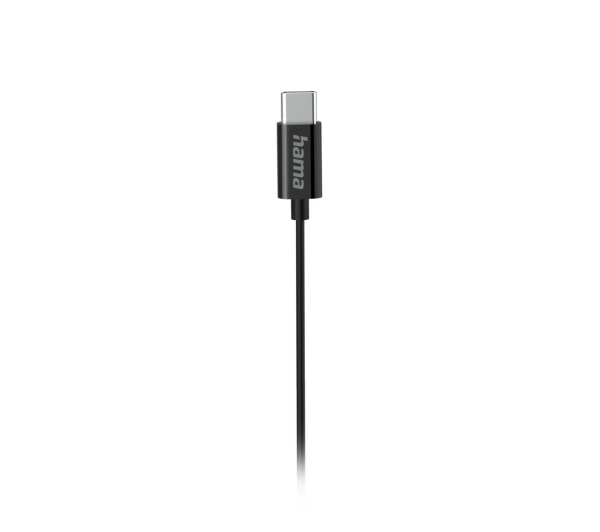 Hama Douszne Curly USB-C Mikrofon Czarny