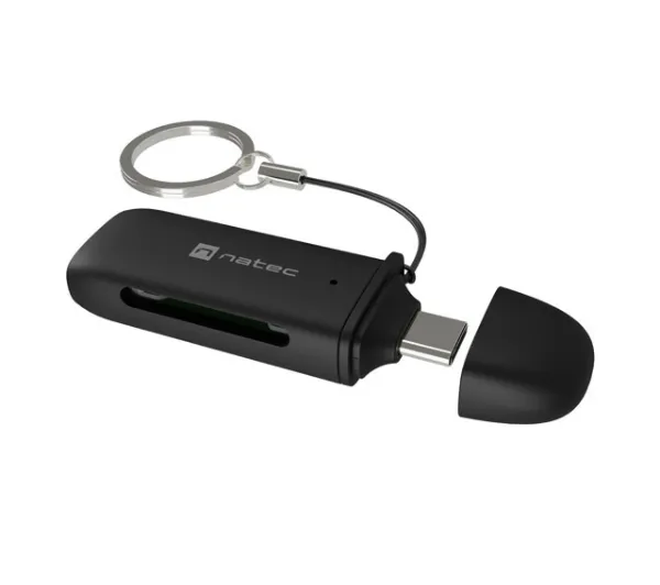 Natec Scarab C NCZ-2365 USB Typ-C SD/microSD Czarny