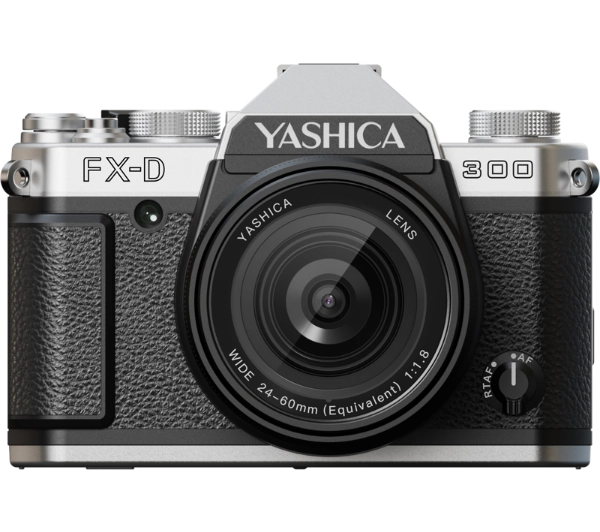 Aparat YASHICA FX-D 300 Srebrny, 50Mpix, 2.5x zoom cyfrowy