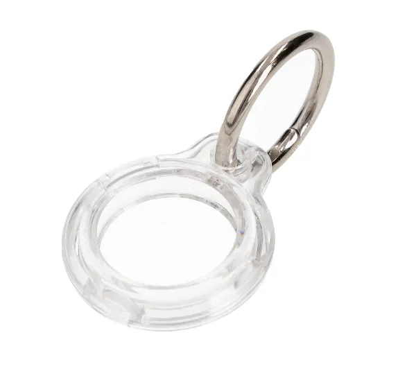 Bizon z kółkiem do kluczy Case Locator Keychain do AirTag Przezroczysty