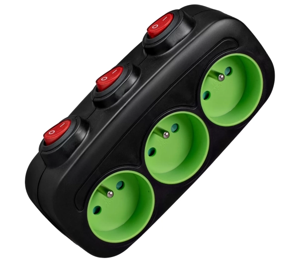 Vayox VA0357 3 gniazda Czarno-zielony
