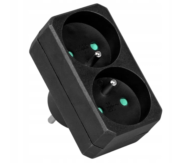 Vayox VA0131B 2 gniazda Czarny