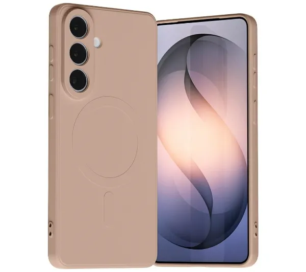 Etui MERCURY Semi-Silicone MagSafe do Samsung Galaxy S26+ Różowo-piaskowy