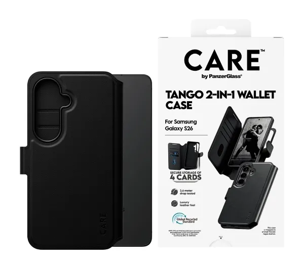 PanzerGlass Tango 2w1 Wallet do Galaxy S26 Czarny