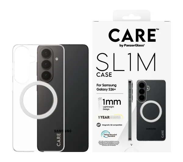Etui PANZERGLASS Sl1m MagSafe do Samsung Galaxy S26+ Przezroczysty