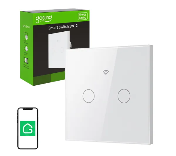 Gosund Dotykowy włącznik światła WiFi SLS2 (opcjonalny N, podwójny)