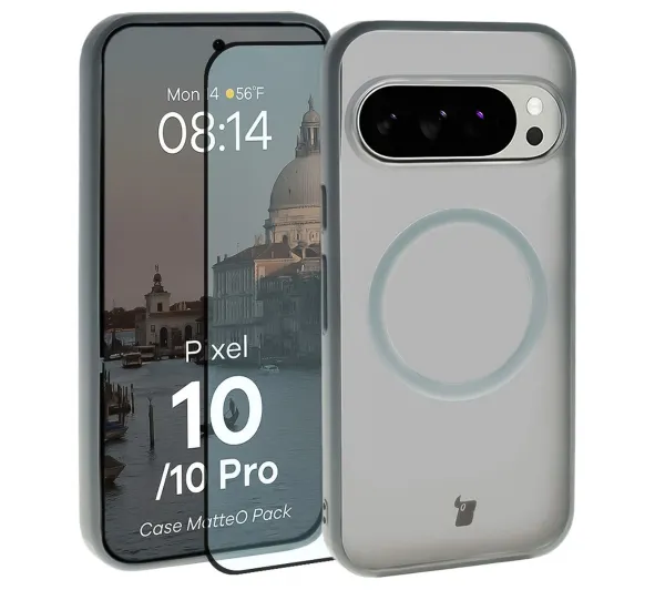Bizon Case MatteO Pack do Google Pixel 10 / Google Pixel 10 Pro Szary