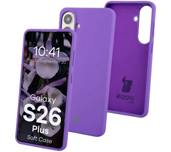 Bizon Soft do Galaxy S26 Plus Fioletowy