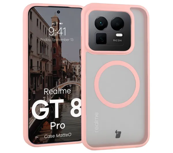 Bizon MatteO do Realme GT 8 Pro Jasnoróżowy