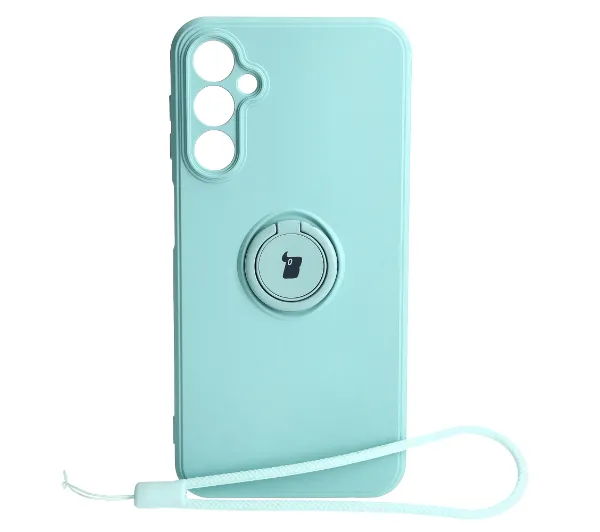Bizon Silicone Ring Sq do Galaxy A24 4G Cyjan