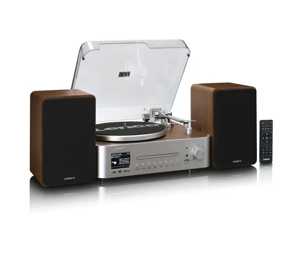 Lenco MC-860WDSI Automatyczny Napęd paskowy Przedwzmacniacz Bluetooth Czarny
