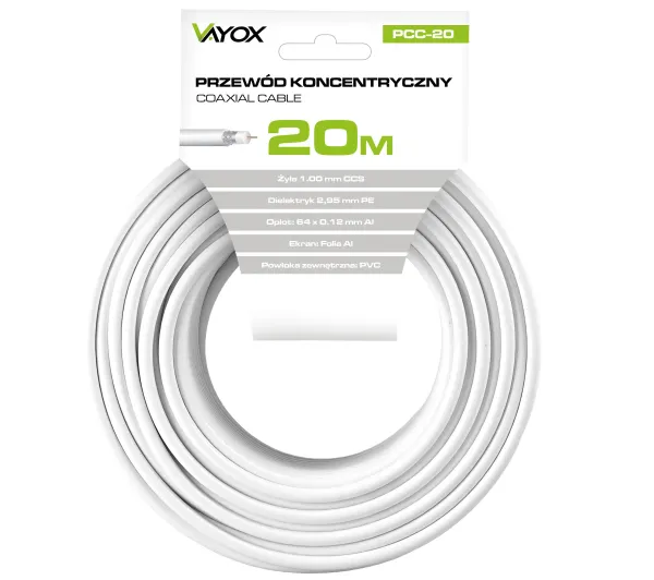 Vayox PCC-20 20m Biały